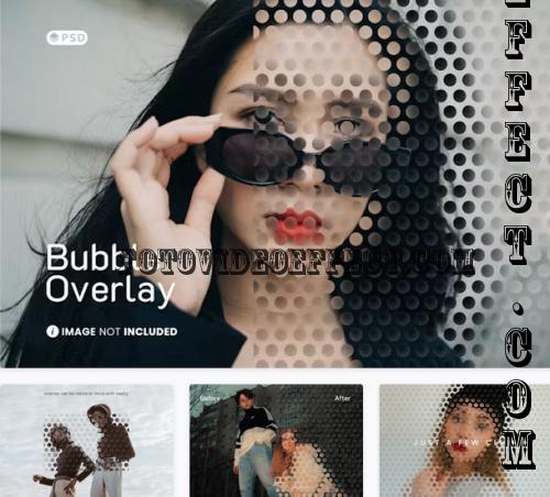 Bubble Wrap Overlay Photo Effect - J7FEUCC
