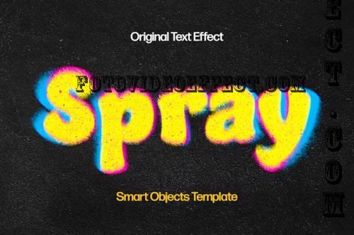 Color Spray Text Effect - 92197627