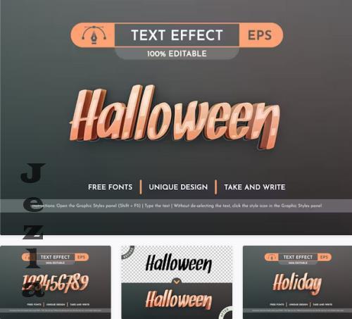 Halloween Editable Text Effect - 92446316