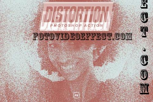 Distortion Photoshop Action - 126454647