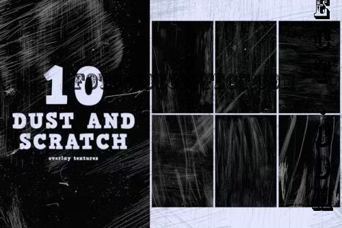 10 Grunge Dust And Scratch Texture Overlays - FKJK87Q