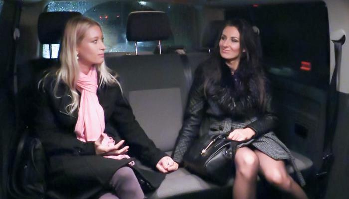 Sandra  Cheeky Czech Brunette Sandra Enjoys Intense FFM Threesome In The Backseat
