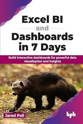 Excel BI and Dashboards in 7 Days: Build interactive dashboards for powerful data visualization and insights