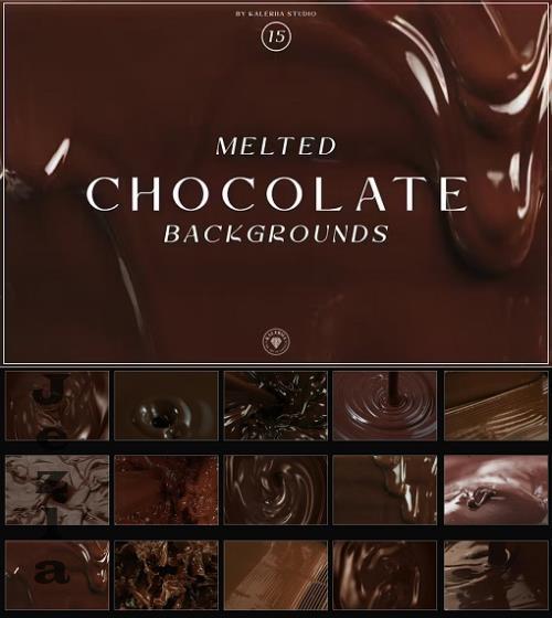 Melted Chocolate Backgrounds - HKVKLYP