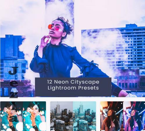 12 Neon Cityscape Lightroom Presets - GAY2TEB