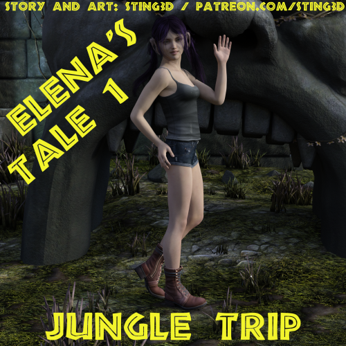 Sting3D - Elena's Tale 1 Jungle Trip 3D Porn Comic