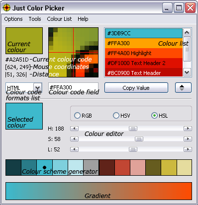Just Color Picker 6.0 (x64