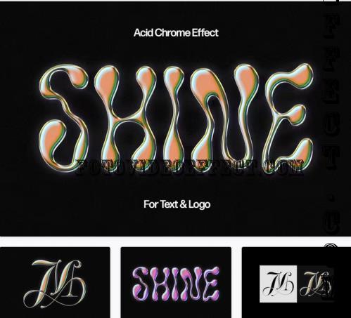 Acid Chromatic Text & Logo Effect - 194282791