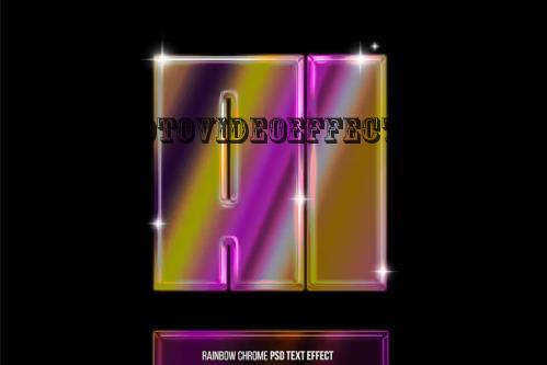 Rainbow Chrom Text Effect - DCM5HGD