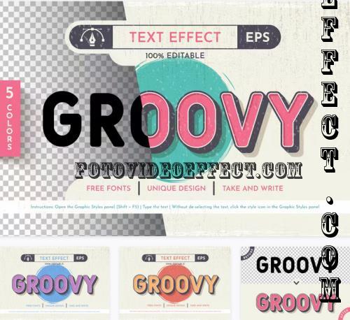 5 Groovy Editable Text Effects - 129916044