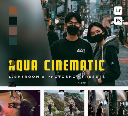 6 Aqua Cinematic Lightroom and Photoshop Presets - 95P7WEK