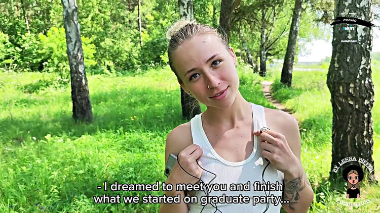 Leksa Biffer - Sexy Fit Blonde Sucked And Gave In Young Hairy Pussy In Forest To Her Former Classmate (ModelHub) FullHD 1080p