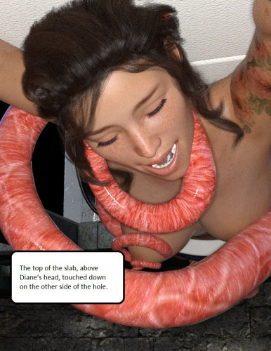 SimpleGreenBag - Diane Feeds Herself to Thing in the Pit 3D Porn Comic