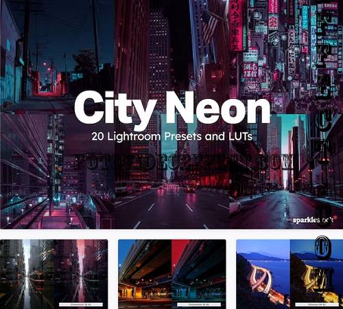 20 City Neon Lightroom Presets LUTs - 91941987