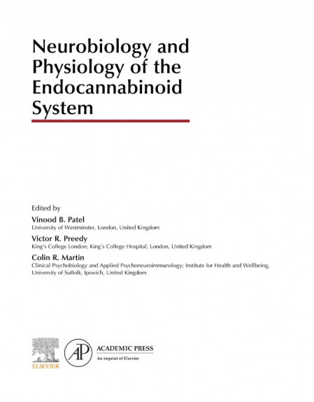 Neurobiology and Physiology of the Endocannabinoid System - Vinood B. Patel (Editor) 68a7d2dd9a280d04313d23efb69fe663