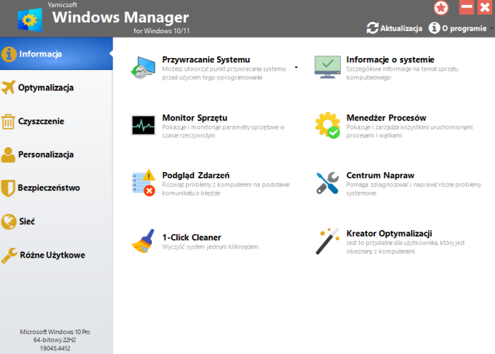 Yamicsoft Windows Manager v2.0.1 for Windows 10 & 11 MULTi-PL