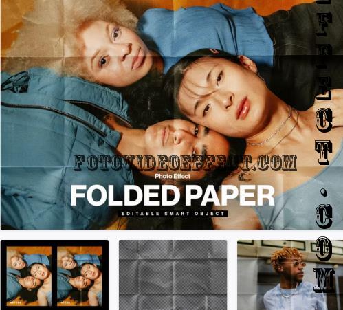 Folded Paper Photo Effect Template - 5EYQGLU