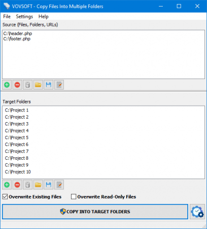 VovSoft Copy Files Into Multiple Folders 7.0 Multilingual