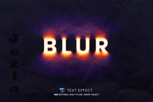 Blur Editable Text Effect - RUE65QA