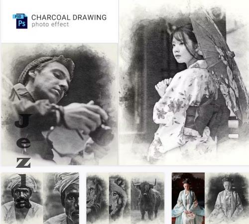 Charcoal Drawing Photo Effect - SXNZFEA