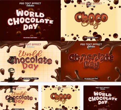 Chocolate text effect set - UX39QSB