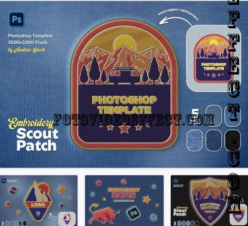 Embroidery Patch Mockup - 196299875