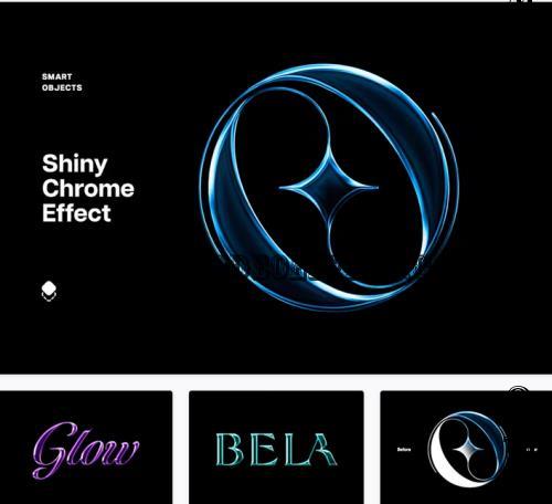 Shiny Chrome Text & Logo Effect - 196281211