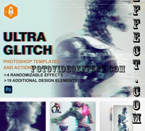 Ultra Glitch Random Glitch Effect Template and Action - 52186165