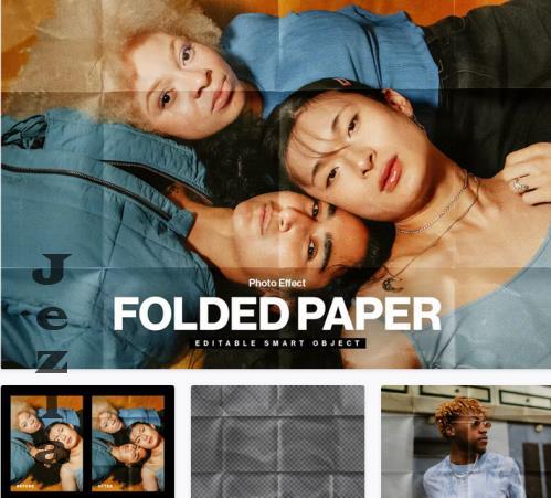 Folded Paper Photo Effect Template - 5EYQGLU