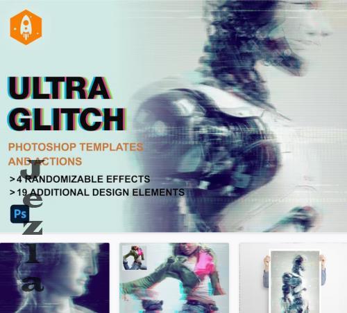 Ultra Glitch Random Glitch Effect Template and Action - 52186165