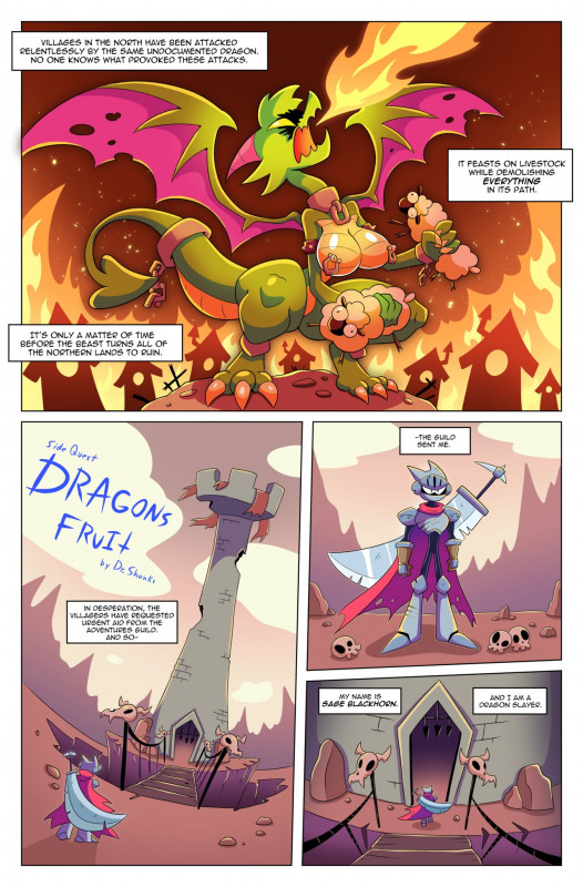 BoobyQuest - Dragon's Fruit Porn Comic