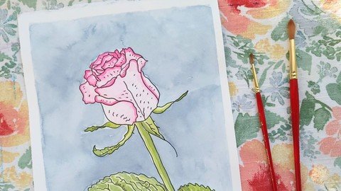 Easy And Fun Painting Roses In Watercolor For Beginners