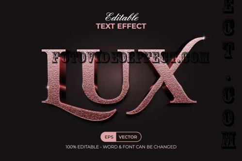 Lux Text Effect Rose Gold Style - 196299579