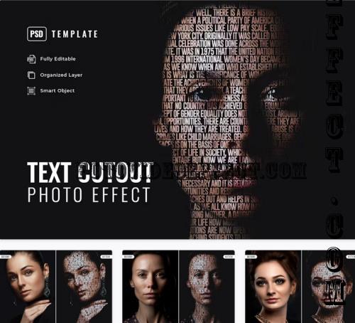 Text Cutout Photo Effect - XJKPYXH