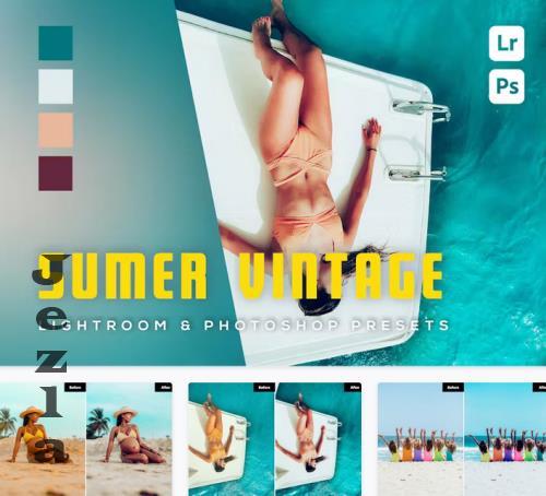 6 Summer Vintage Lightroom and Photoshop Presets - UWM2D4X