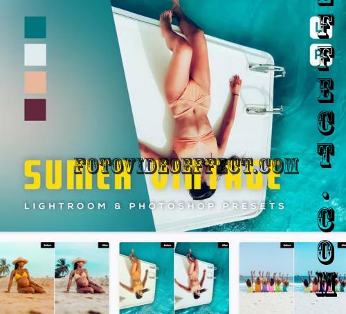 6 Summer Vintage Lightroom and Photoshop Presets - UWM2D4X