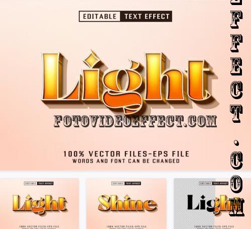 Light Editable Eps Text Effect - TGUXEUX