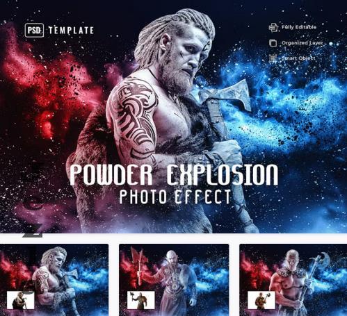 Powder Explosion Photo Effect - 8MCRSFC