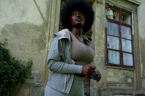 Czech Streets - Quickie With Busty Black Girl