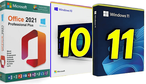 Windows 11 23h2  & Windows 10 22h2 32in1 + Office 2021 Pro Plus Multilingual  May 2024