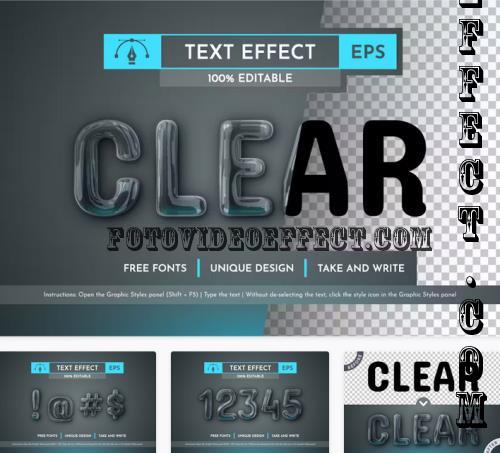 Clear Editable Text Effect - 196280193