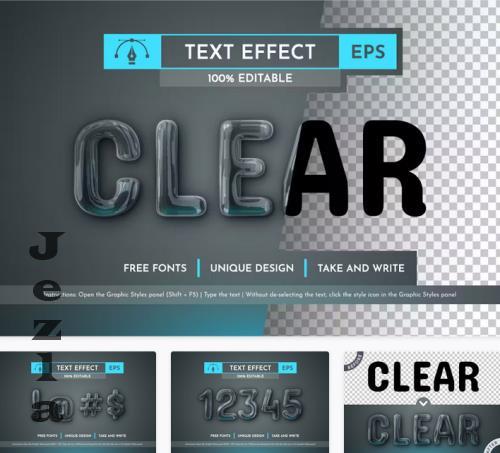 Clear Editable Text Effect - 196280193