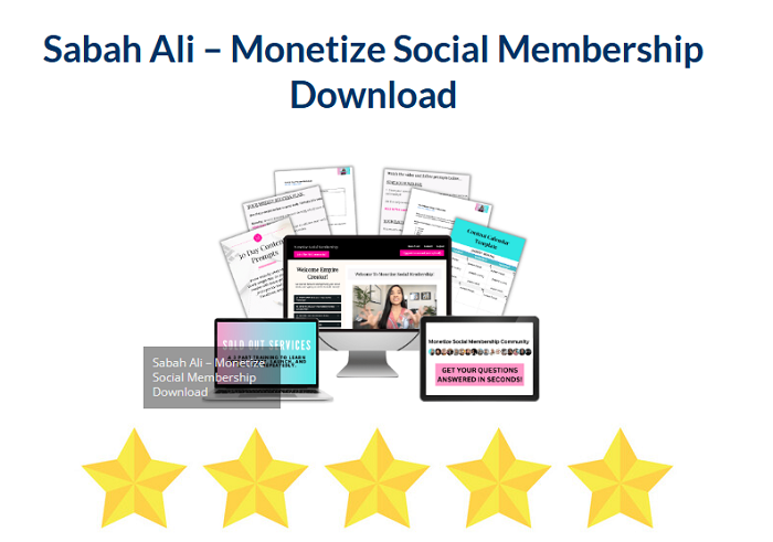 Sabah Ali – Monetize Social Membership Download 2024