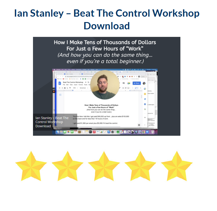 Ian Stanley – Beat The Control Workshop Download 2024
