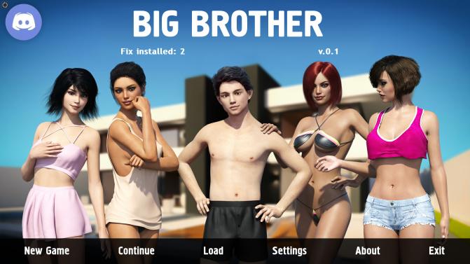 PornGodNoob - Big Brother Ren'Py - Remake Story v1.07 fix 2 pc\android\mac + Save + Special Porn Game