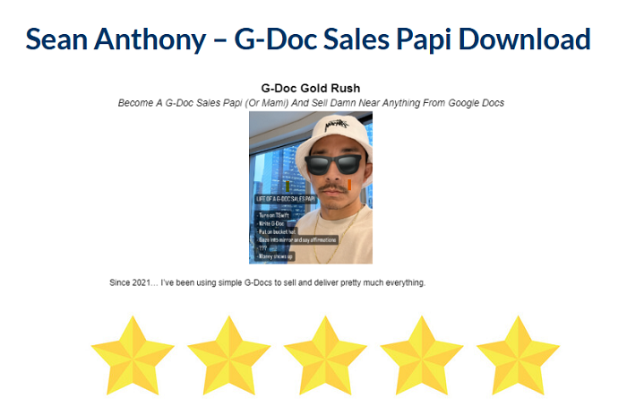 Sean Anthony – G–Doc Sales Papi Download 2024