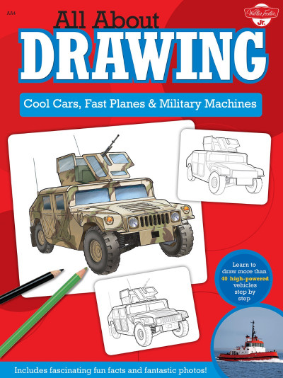 All About Drawing Cool Cars, Fast Planes & Military Machines: Learn how to draw mo... 01be104663bc6fb946dd34d25022c07d