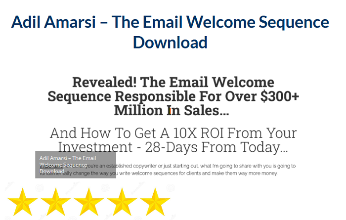 Adil Amarsi – The Email Welcome Sequence Download 2024