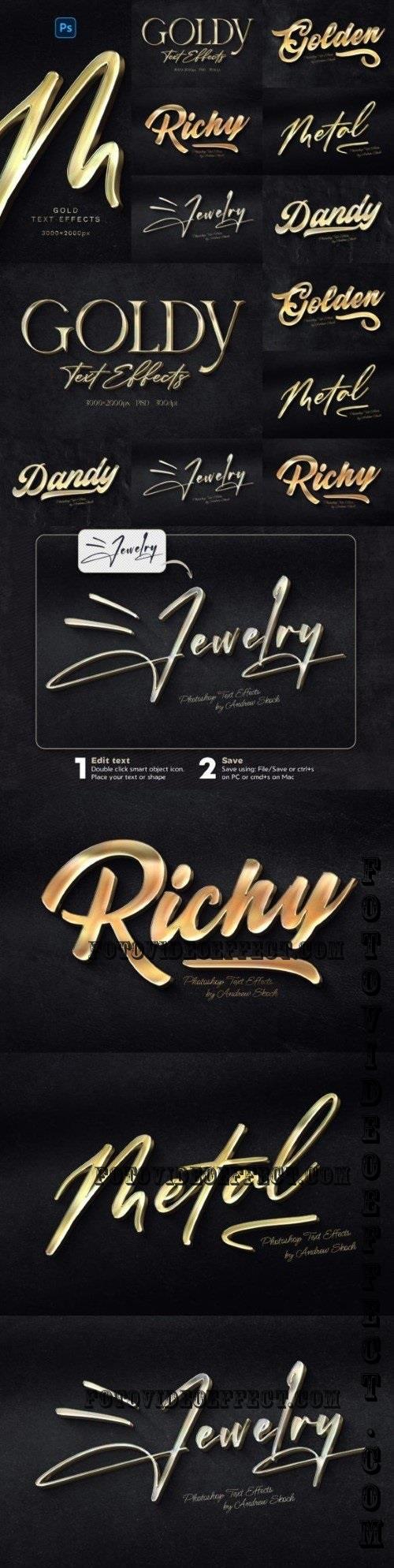 Gold Text Effects - 91947513