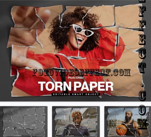 Torn Paper Photo Effect Template - 5WQZSJW